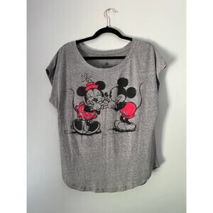 Disney Retro Mickey and Minnie Tee Size L Lightweight Vacation T-Shirt
